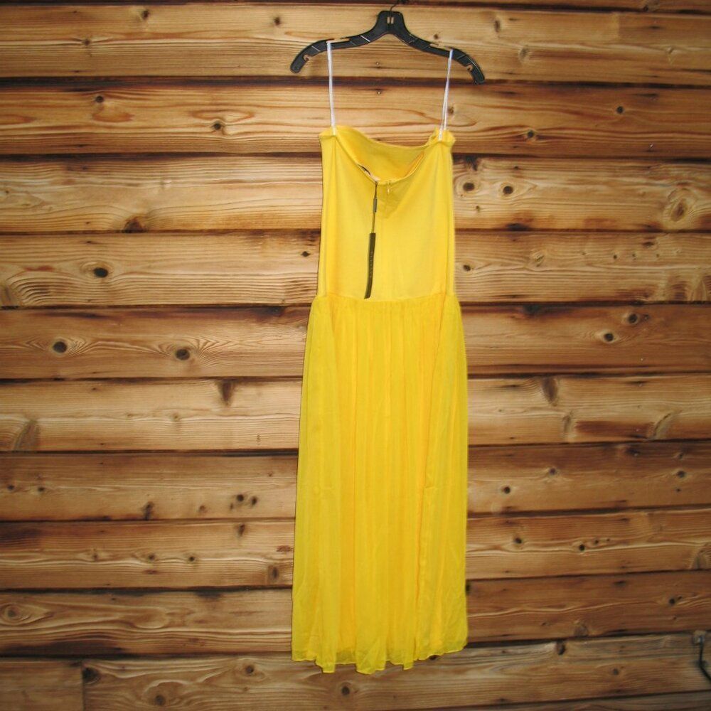 NWT Elliatt Yellow Strapless Gown Dress Size M - Picture 9 of 12